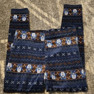No Boundaries Blue and Brown Owl Pajama Pants